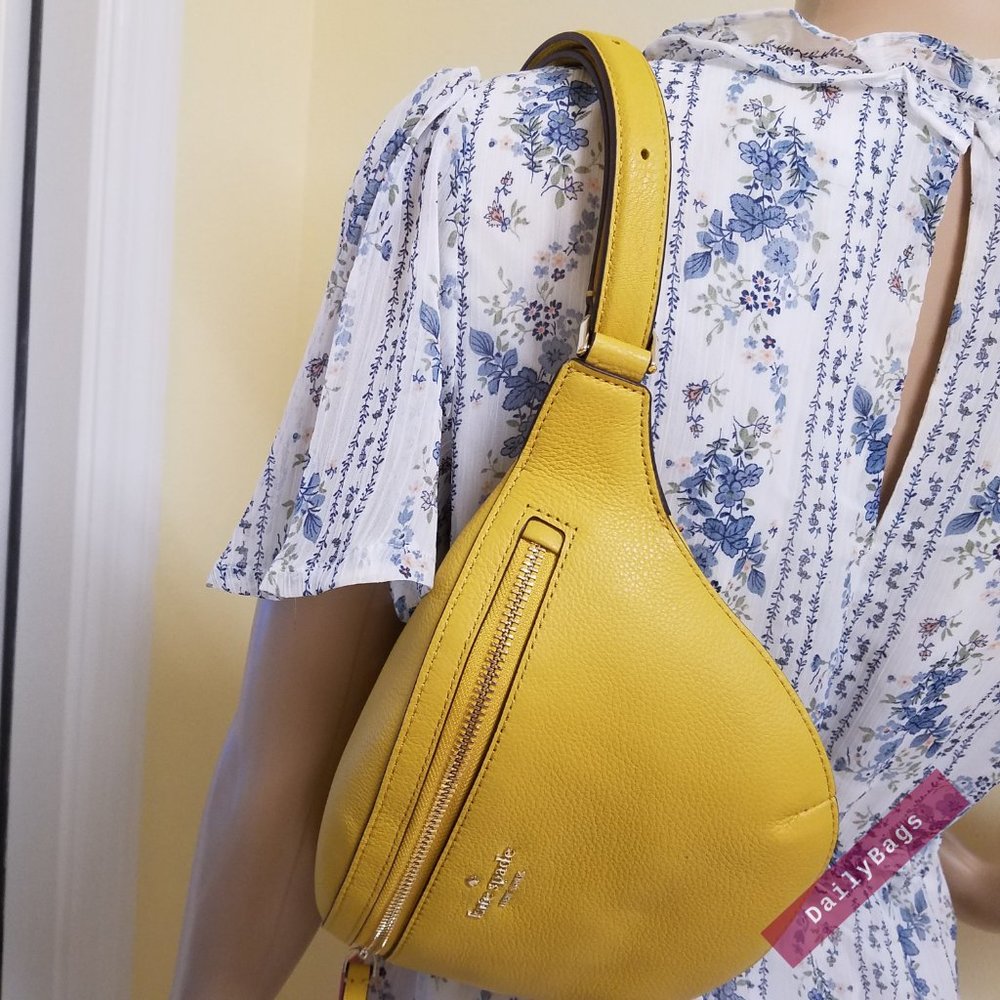 KATE SPADE BELT BAG FANNY YARROW GOLD YELLOW - Picture 10 of 10